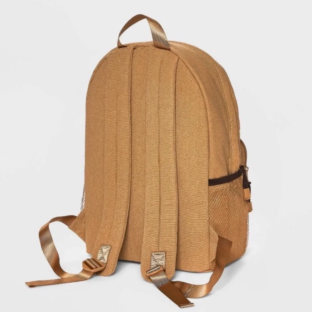 NWT Light Brown‎ Canvas Dome Backback